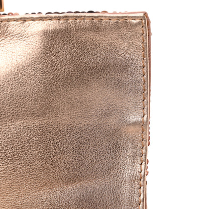 Fendi Sequin Metallic Nappa Pequin Mini Baguette Rame 13 of 13