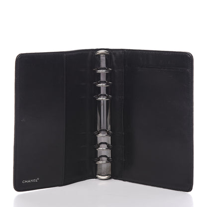 Chanel Nylon Travel Small Ring Agenda Planner Black 4 of 14
