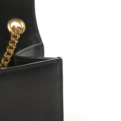 Saint Laurent Grain De Poudre Small Monogram Kate Satchel Black 11 of 12