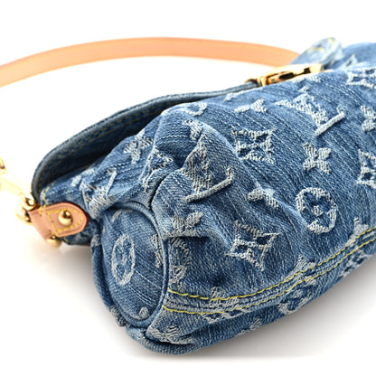 Louis Vuitton Monogram Denim Mini Pleaty Blue 8 of 10