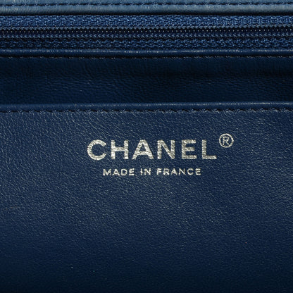 Chanel Lambskin Jumbo Single Flap Blue 6 of 8