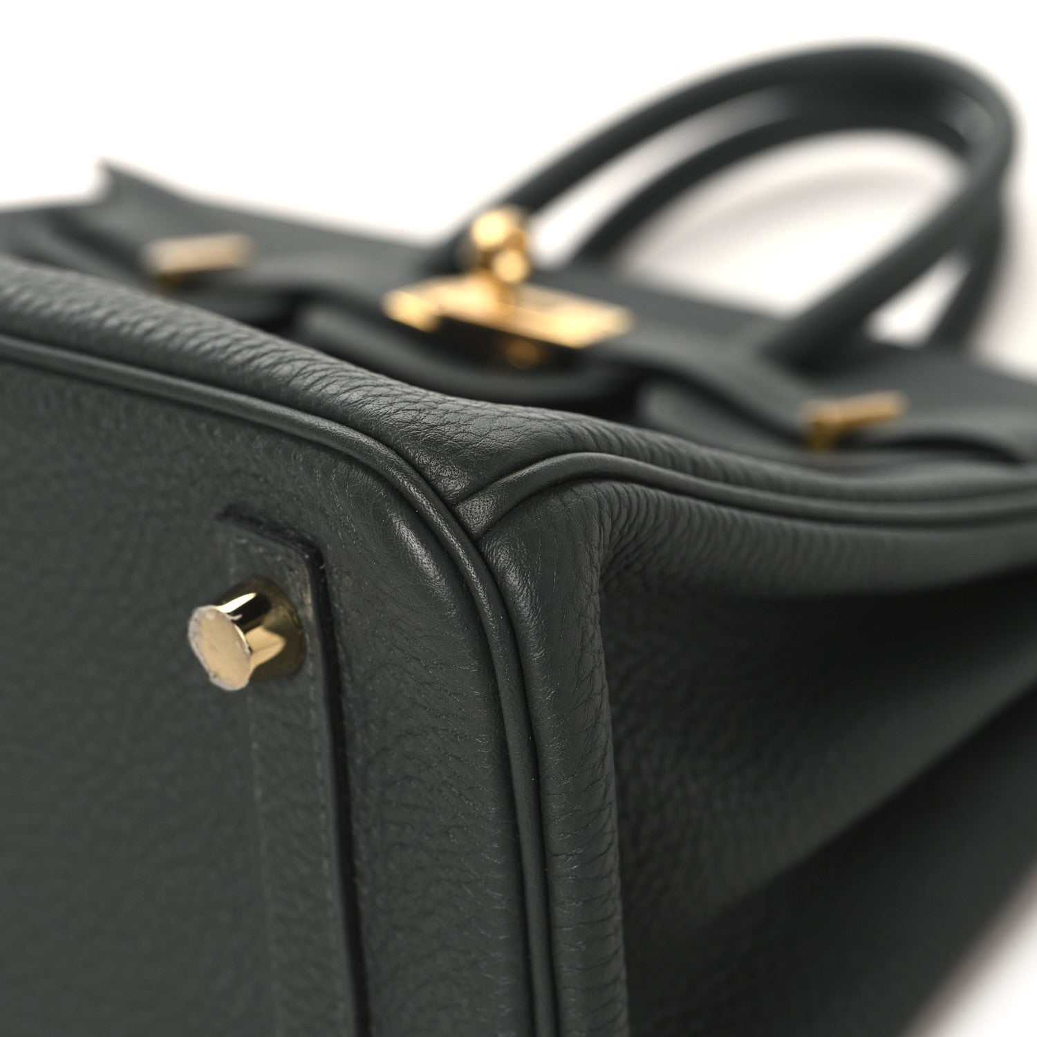 Hermes Togo Birkin 25 Vert Fonce 10 of 13