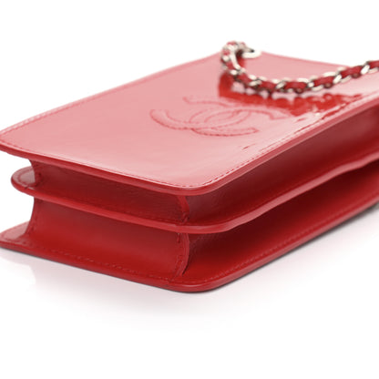 Chanel Patent Crossbody CC Phone Holder Red 9 of 9