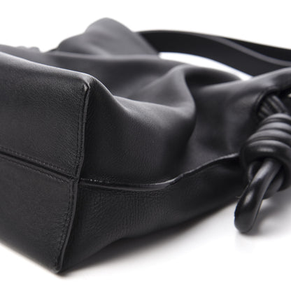 Loewe Calfskin Small Flamenco Knot Bag Black 6 of 9