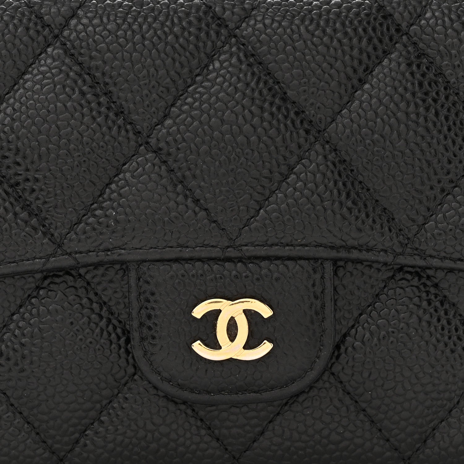 Chanel Caviar Quilted Large Flap Wallet Black 11 of 12