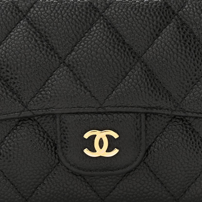 Chanel Caviar Quilted Large Flap Wallet Black 11 of 12