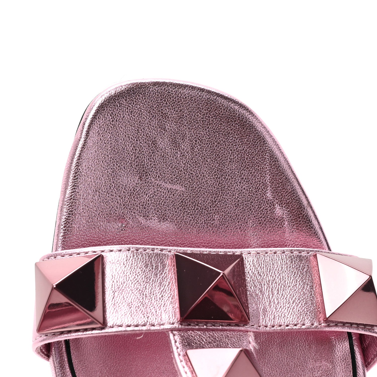 Valentino Garavani Metallic Nappa Roman Stud T-Strap 100mm Sandals 36.5 Giacinto 11 of 11