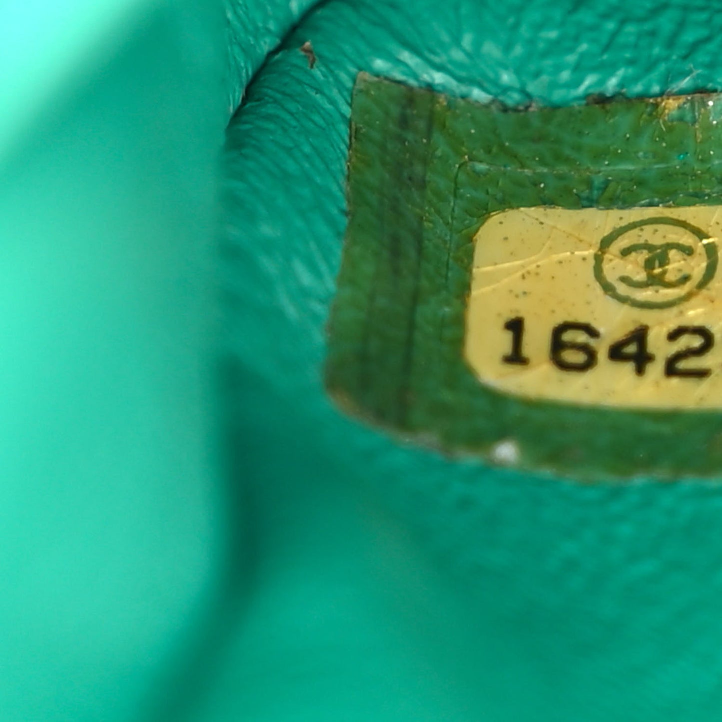 Lambskin Quilted Extra Mini Rectangular Flap Green