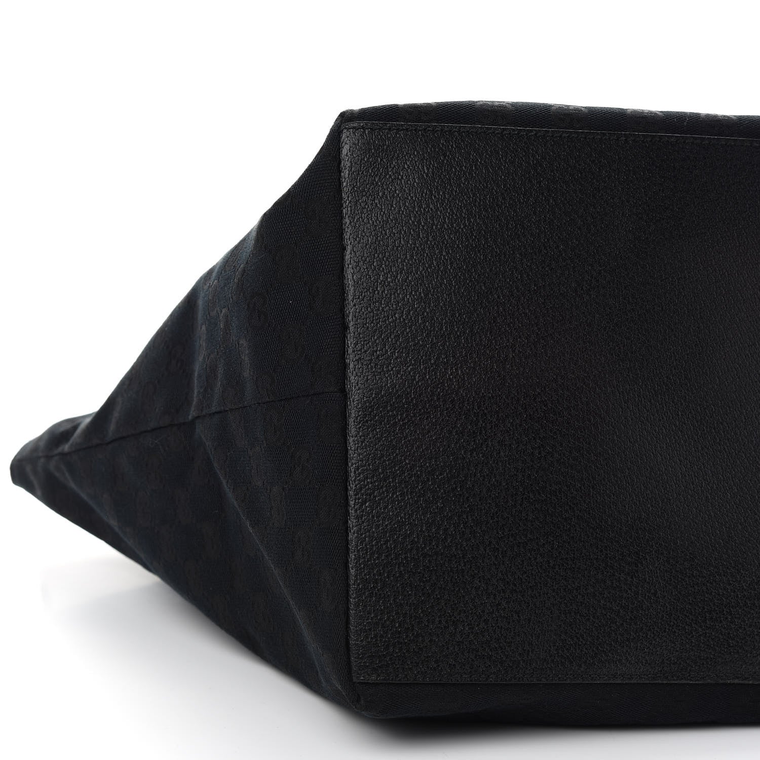 Gucci GG Monogram Large Web Handle Bucket Tote Black 8 of 9