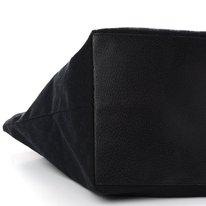 Gucci GG Monogram Large Web Handle Bucket Tote Black 8 of 9