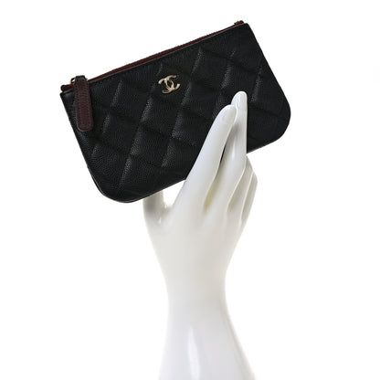 Chanel Caviar Quilted Small Cosmetic Case Black 2 of 7