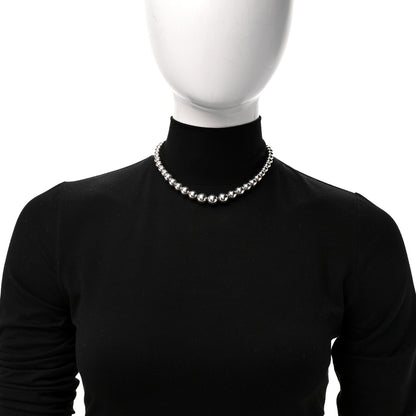 Tiffany Sterling Silver HardWear Graduated Ball Necklace 2 of 5