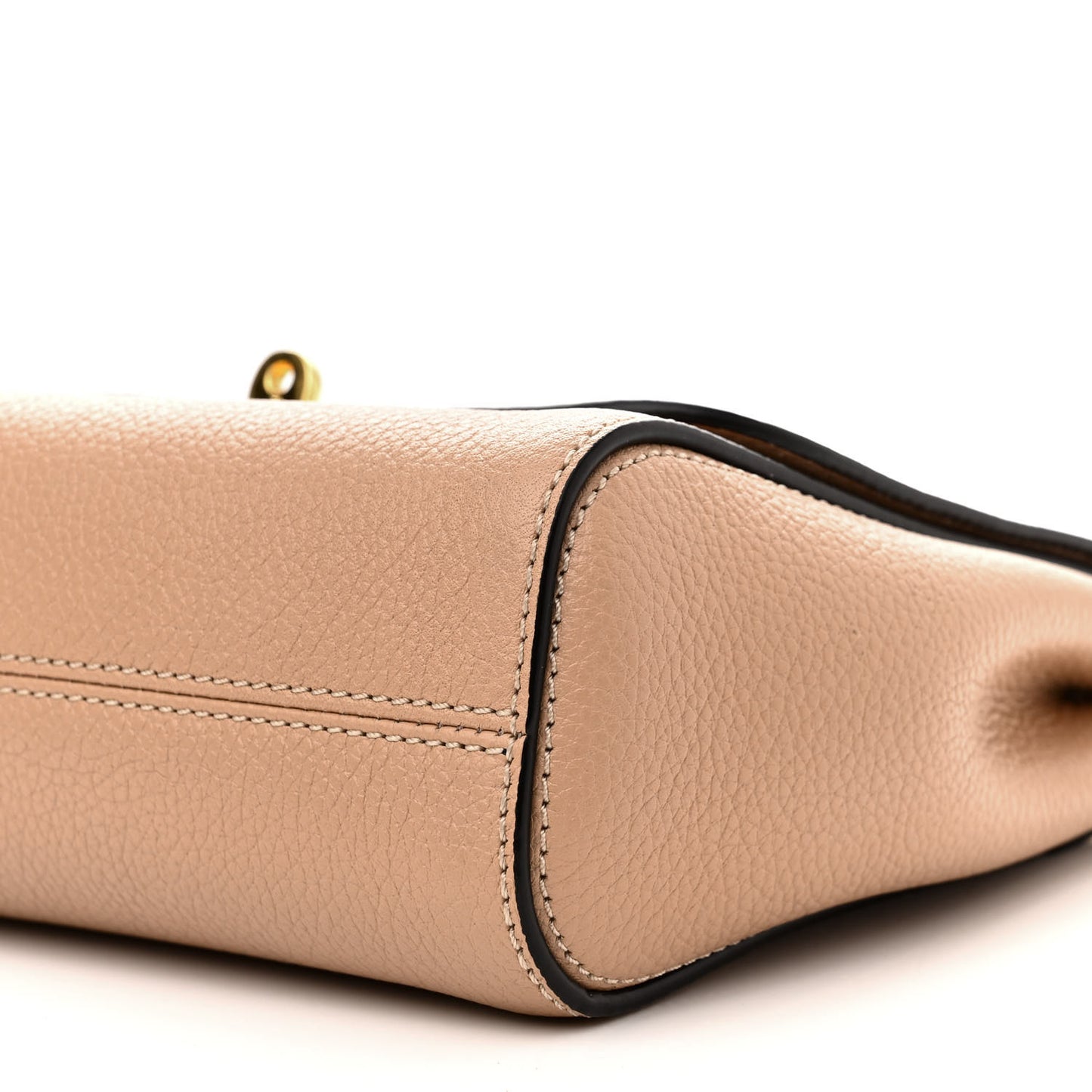 Small Classic Grain Calfskin Small Lily Flap Light Salmon