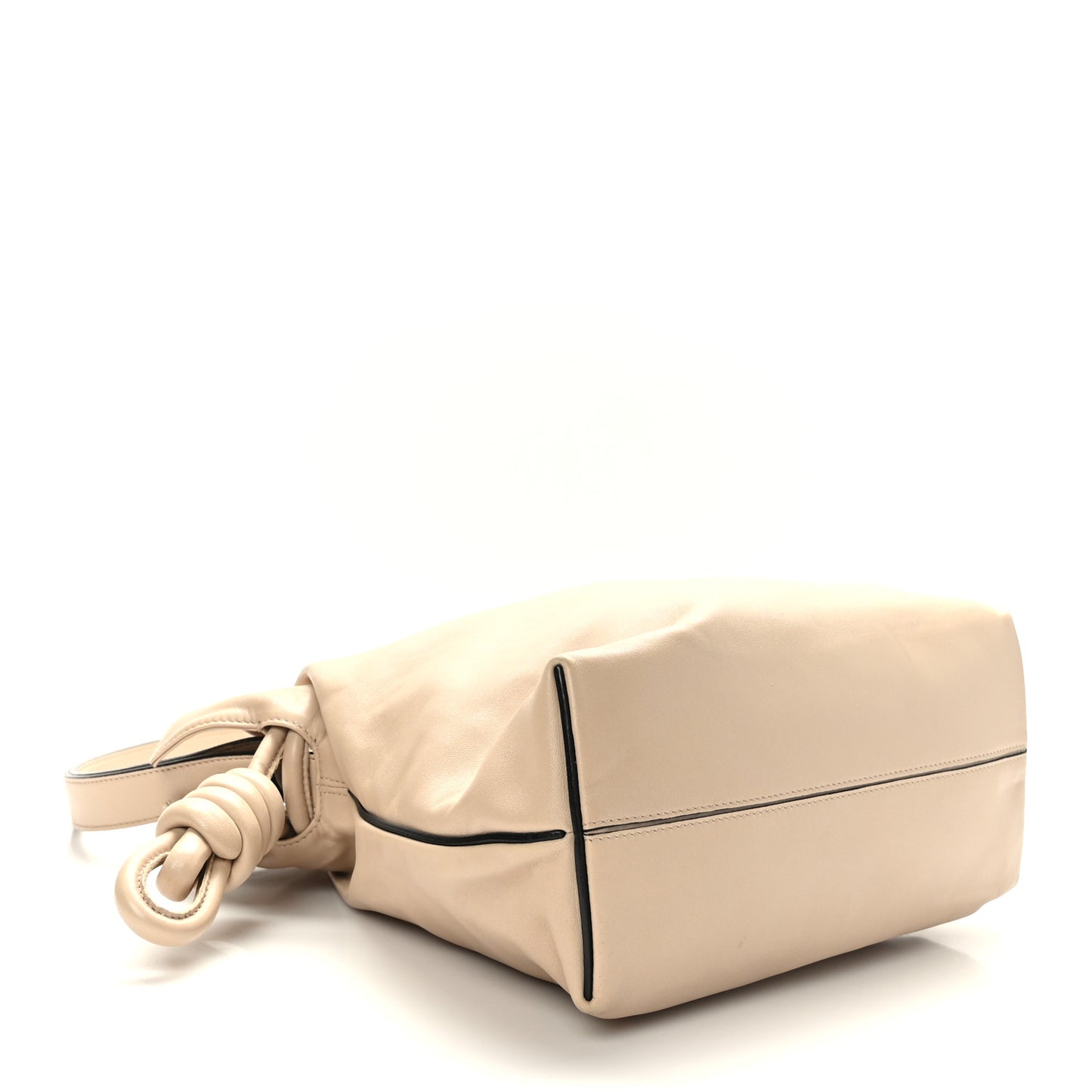 Calfskin Small Flamenco Knot Bag Ivory