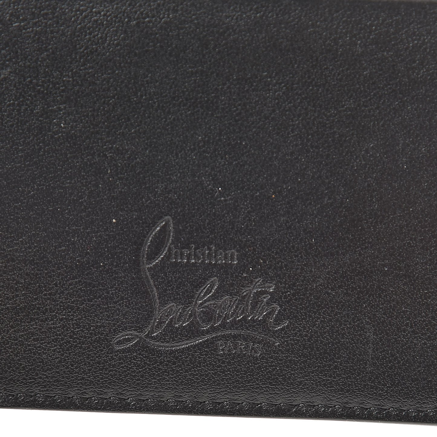 Calfskin Paris Spikes Kios Card Holder Black