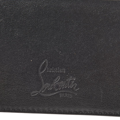 Christian Louboutin Calfskin Paris Spikes Kios Card Holder Black 6 of 7