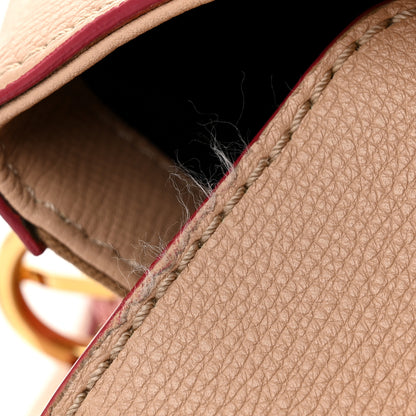 Burberry Derby Calfskin Snakeskin House Check Small Camberley Beige Red 12 of 12