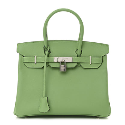 Hermes Epsom Birkin 30 Vert Criquet 1 of 14