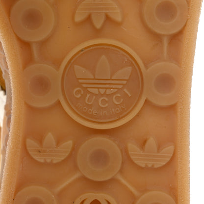 Gucci X ADIDAS Vintage GG Monogram Mens Gazelle Sneakers 6.5 Mid Natural Nut Off White 7 of 10