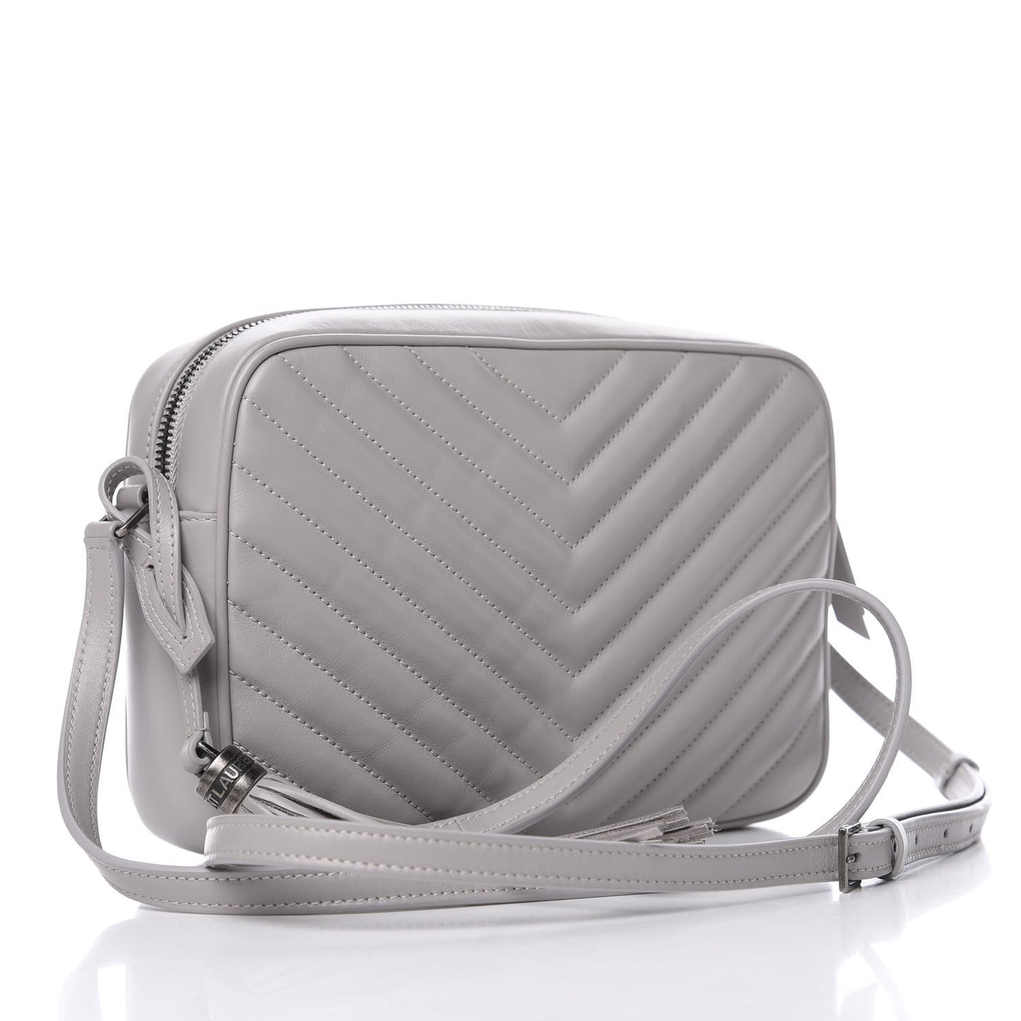 Calfskin Matelasse Monogram Lou Camera Bag Granite