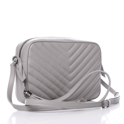 Saint Laurent Calfskin Matelasse Monogram Lou Camera Bag Granite 2 of 9