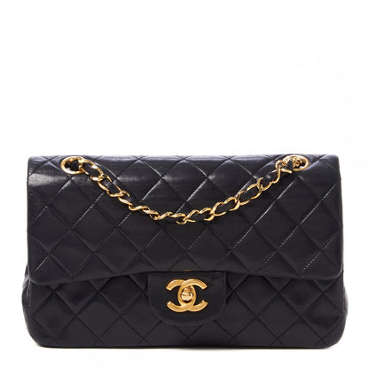 Chanel Lambskin Quilted Small Double Flap Black 1 of 9
