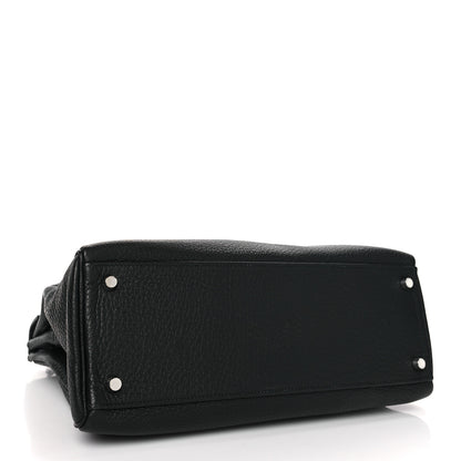 Hermes Taurillon Clemence Kelly Retourne 32 Black 4 of 9