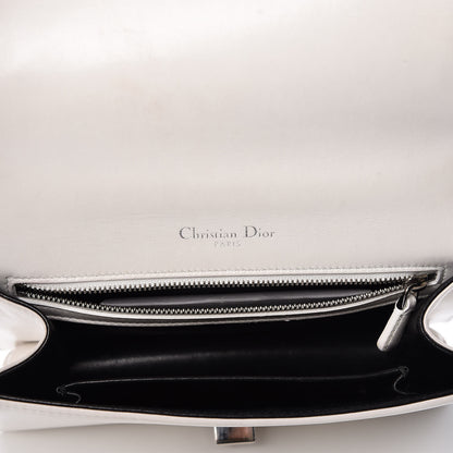 Christian Dior Lambskin Crystal Studded Small Diorama Flap Bag Off White 5 of 21
