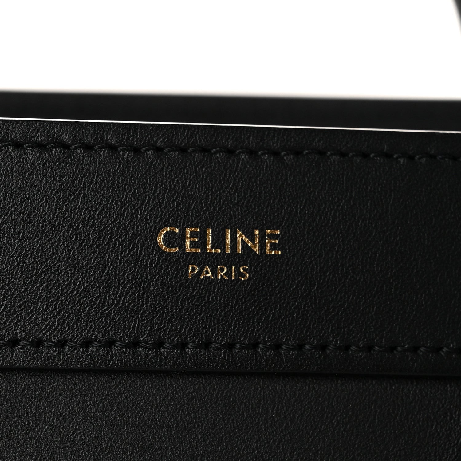 Celine Smooth Calfskin Nano Luggage Black 6 of 11
