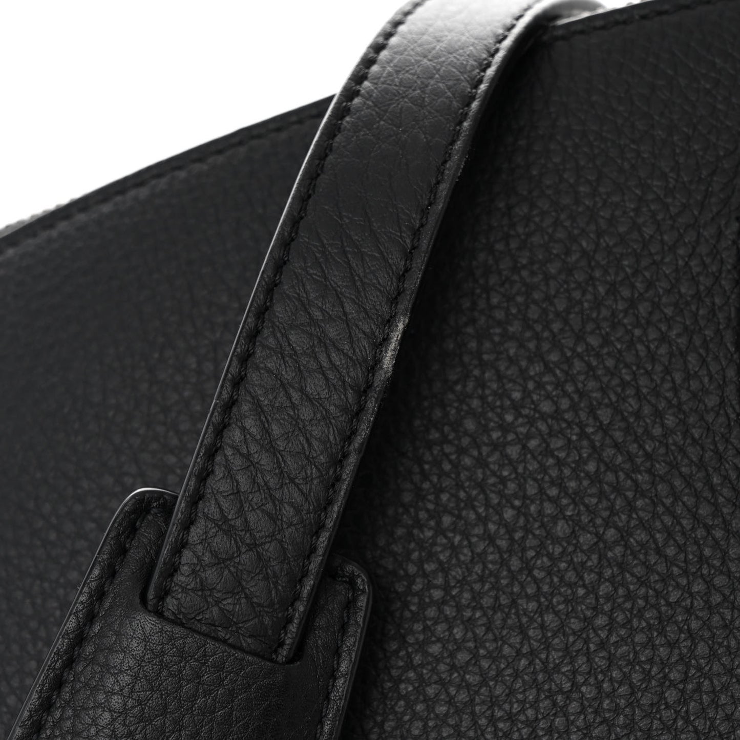 Grained Calfskin George XL Duffle Bag Black