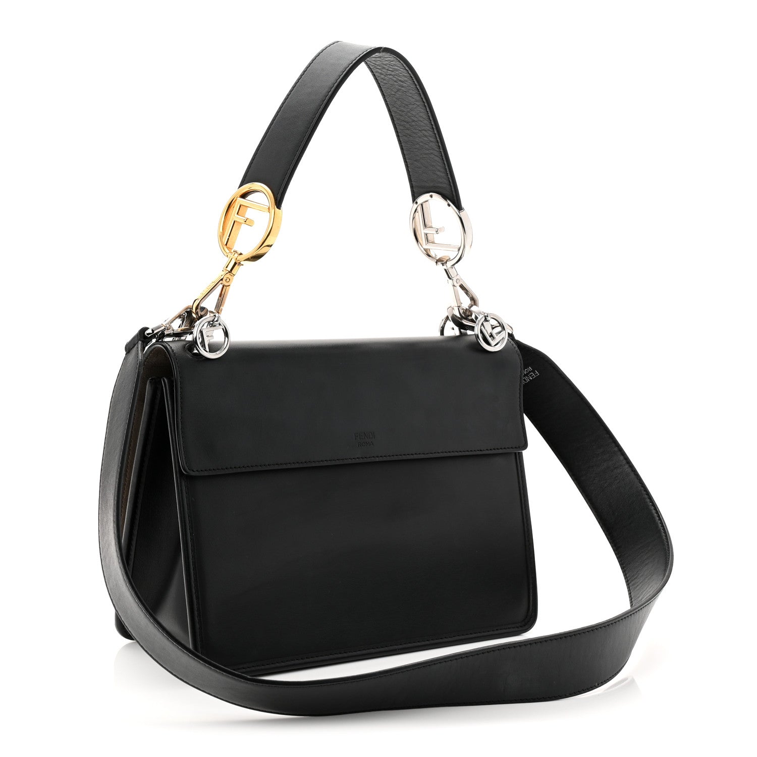 Fendi Vitello Century Opaco F is Fendi Kan I Shoulder Bag Black 3 of 12