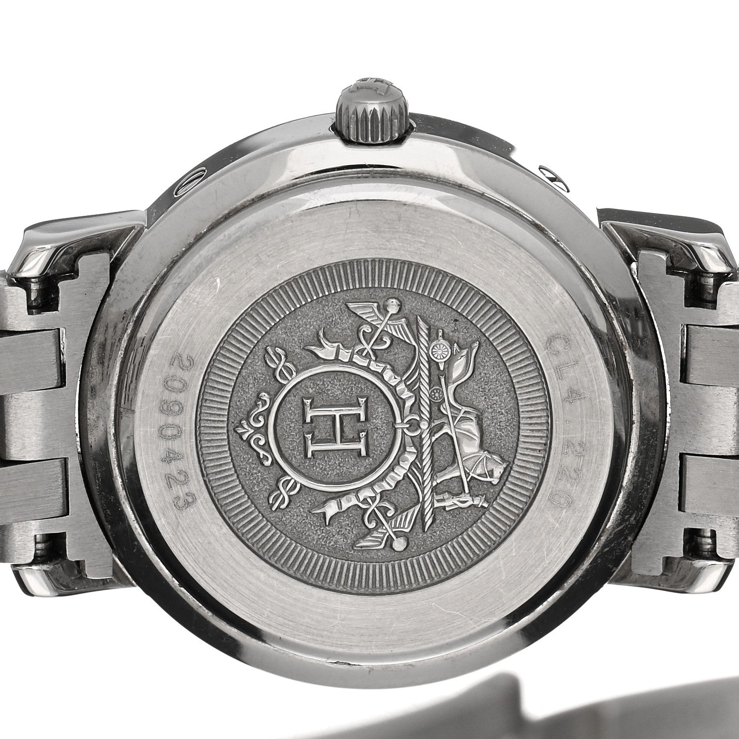 Hermes Stainless Steel 24mm Clipper Quartz Watch Gold 4 of 5