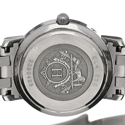 Hermes Stainless Steel 24mm Clipper Quartz Watch Gold 4 of 5