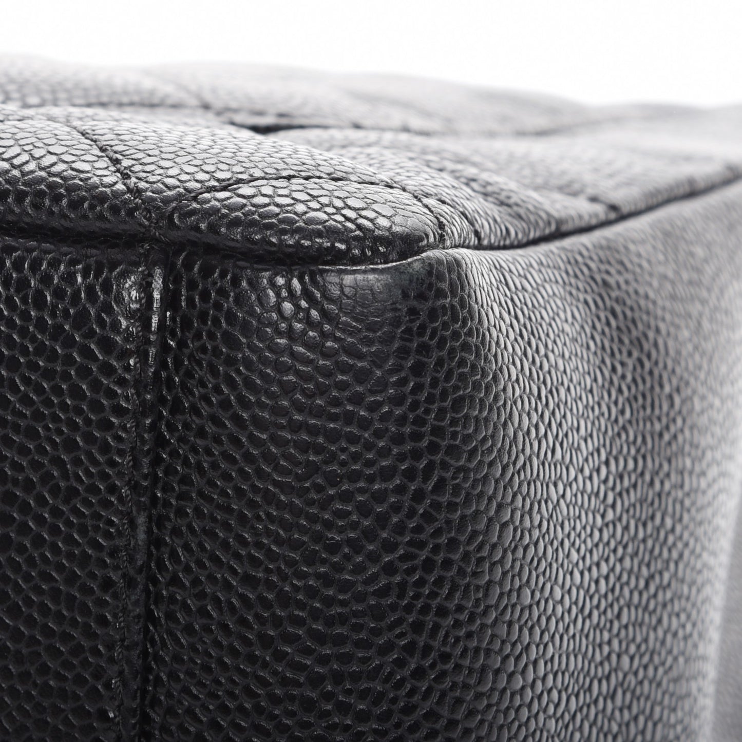 Caviar Quilted Grand Shopping Tote GST Black