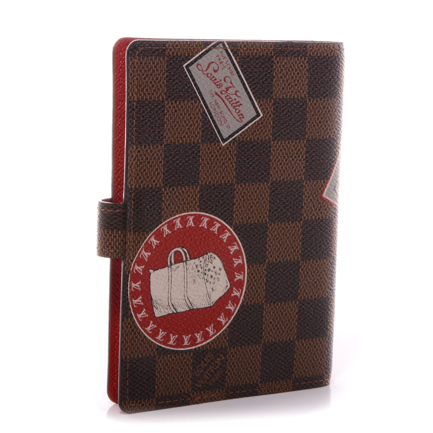 Damier Ebene Patch Small Ring Agenda Cover