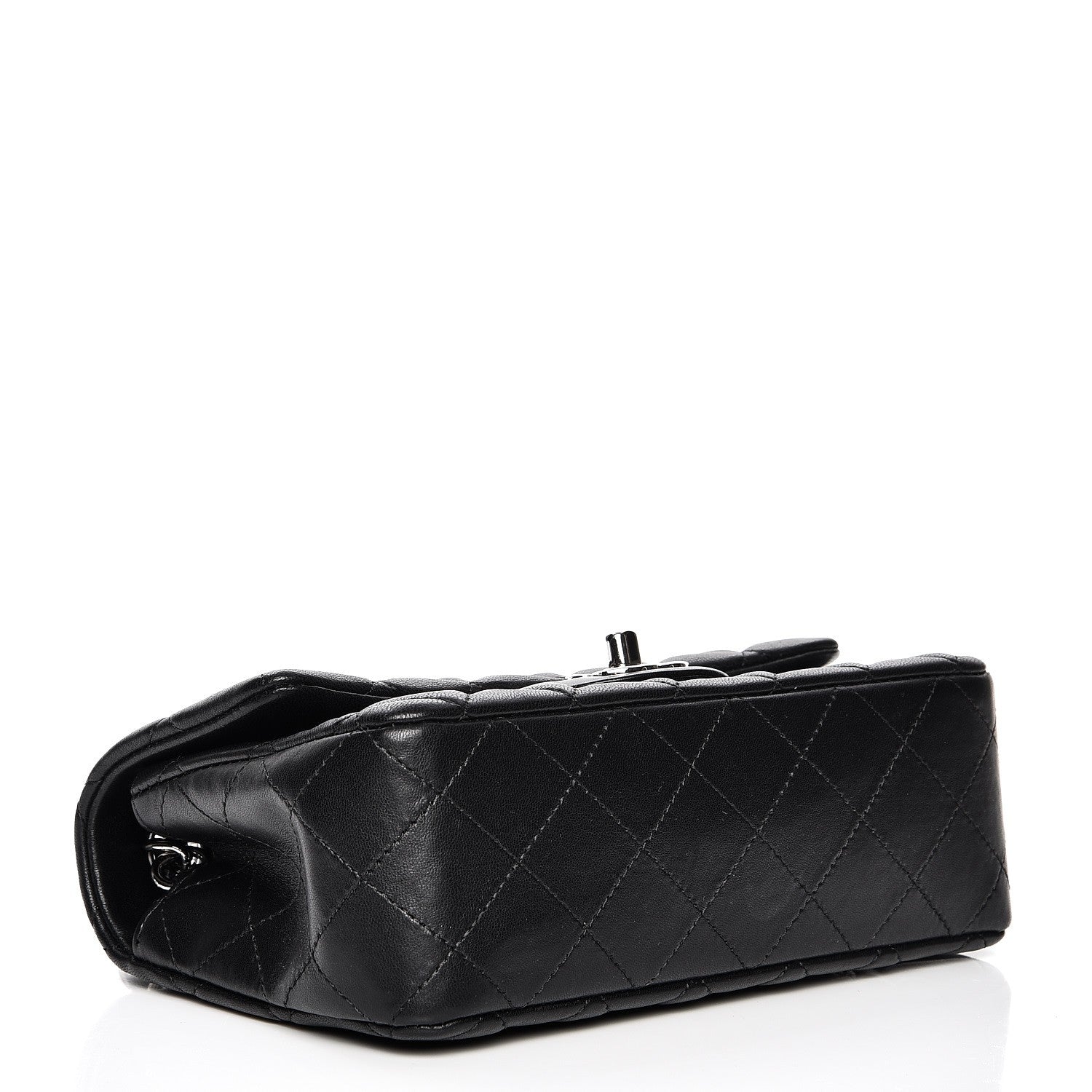 Chanel Lambskin Quilted Mini Rectangular Flap Black 4 of 8