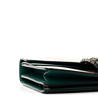 Gucci Calfskin Blooms Print Medium Dionysus Shoulder Bag Bright Emerald Multicolor 9 of 10
