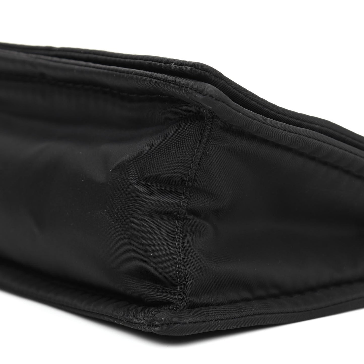 Tessuto Nylon Padded Chain Shoulder Bag Black