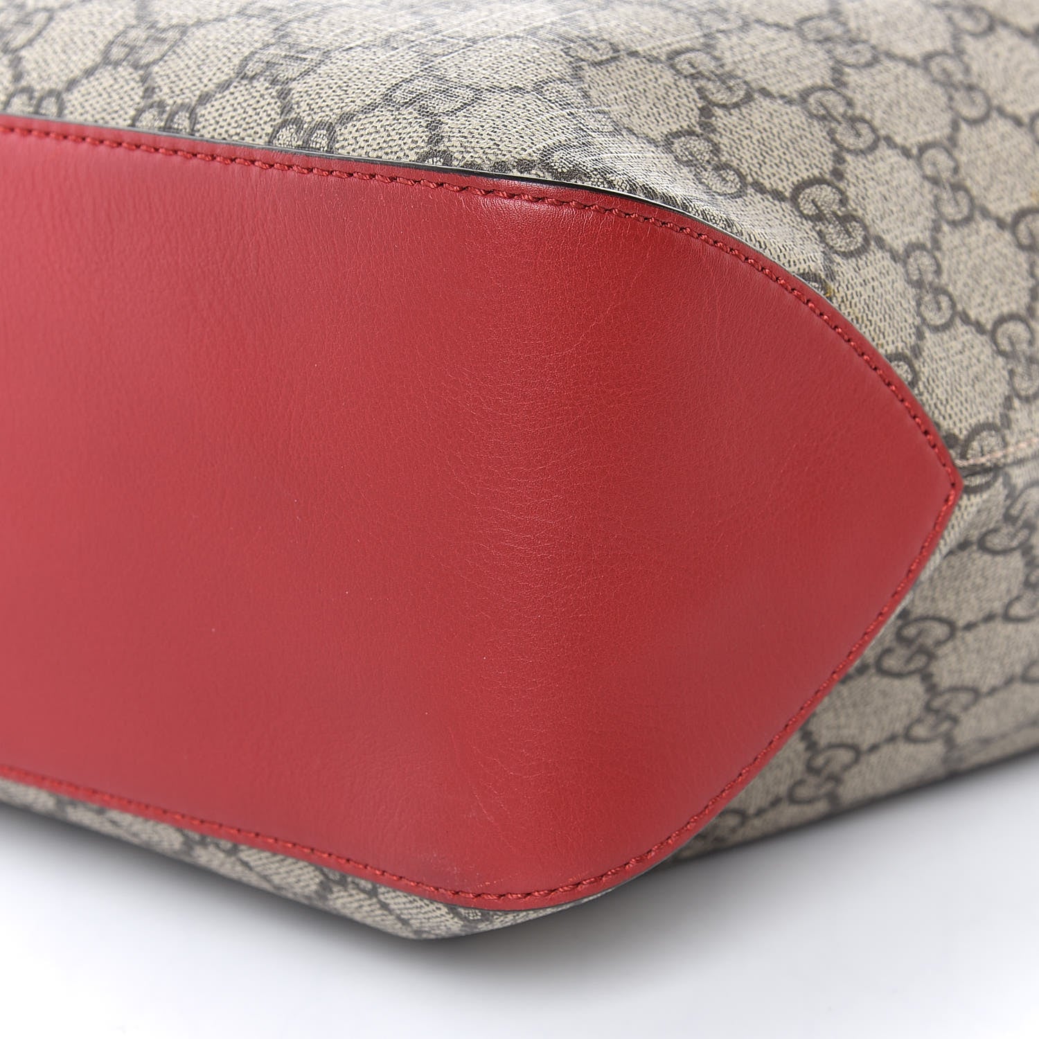 Gucci GG Supreme Monogram Large Linea A Hobo Red 10 of 10