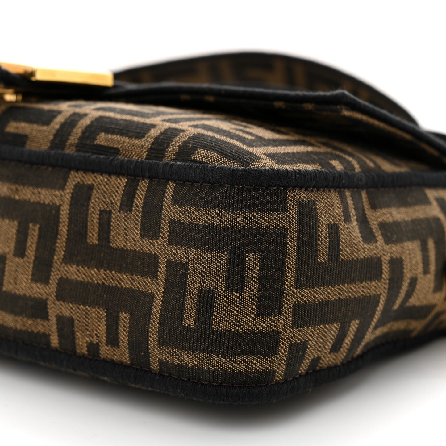 Fabric Jacquard FF 1974 Medium Baguette Tobacco Moro Black