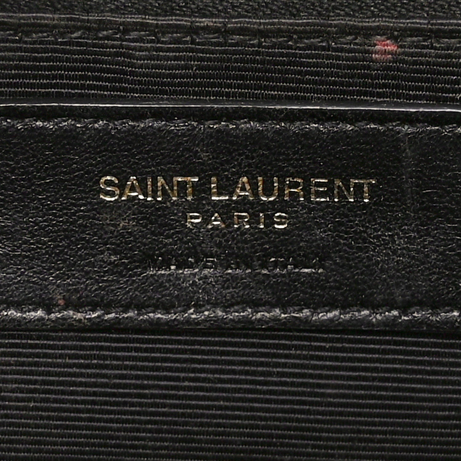 Saint Laurent Grain De Poudre Matelasse Chevron Large Monogram Satchel Lipstick Red 6 of 11
