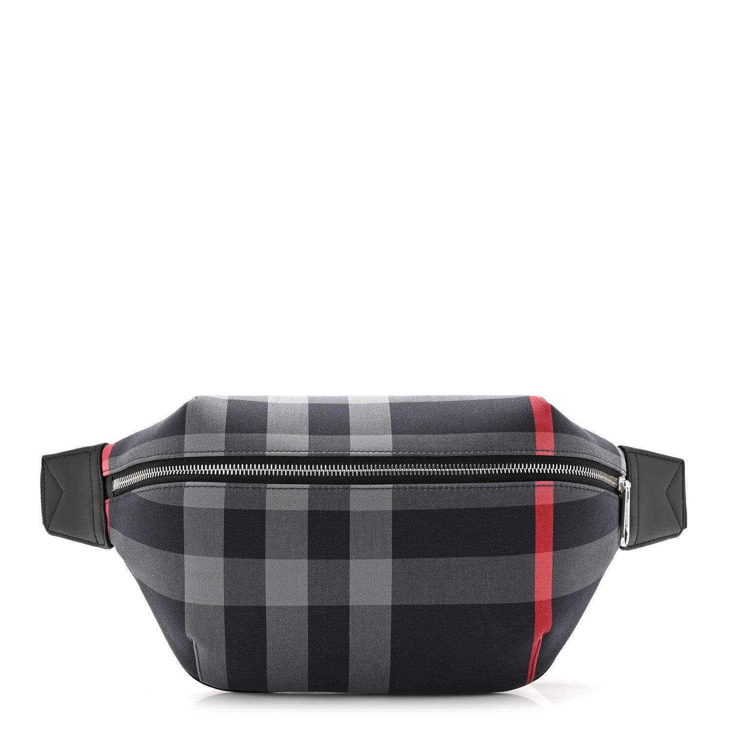 Burberry IP Check Sonny Bum Bag Navy Grey 1 of 10