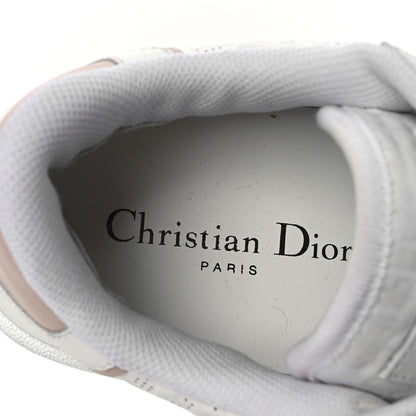 Christian Dior Calfskin Oblique Laser Perforated Dior One Low Sneakers 39 White Nude 9 of 14