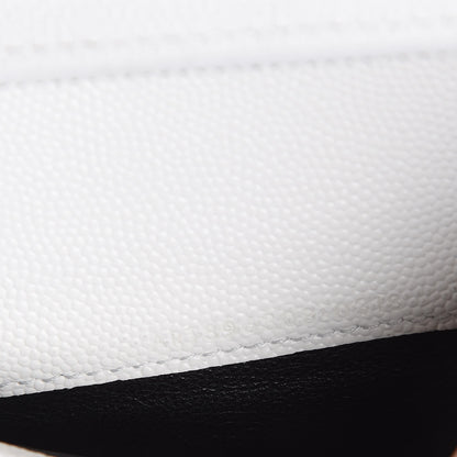 Saint Laurent Grain De Poudre Continental Wallet White 7 of 10