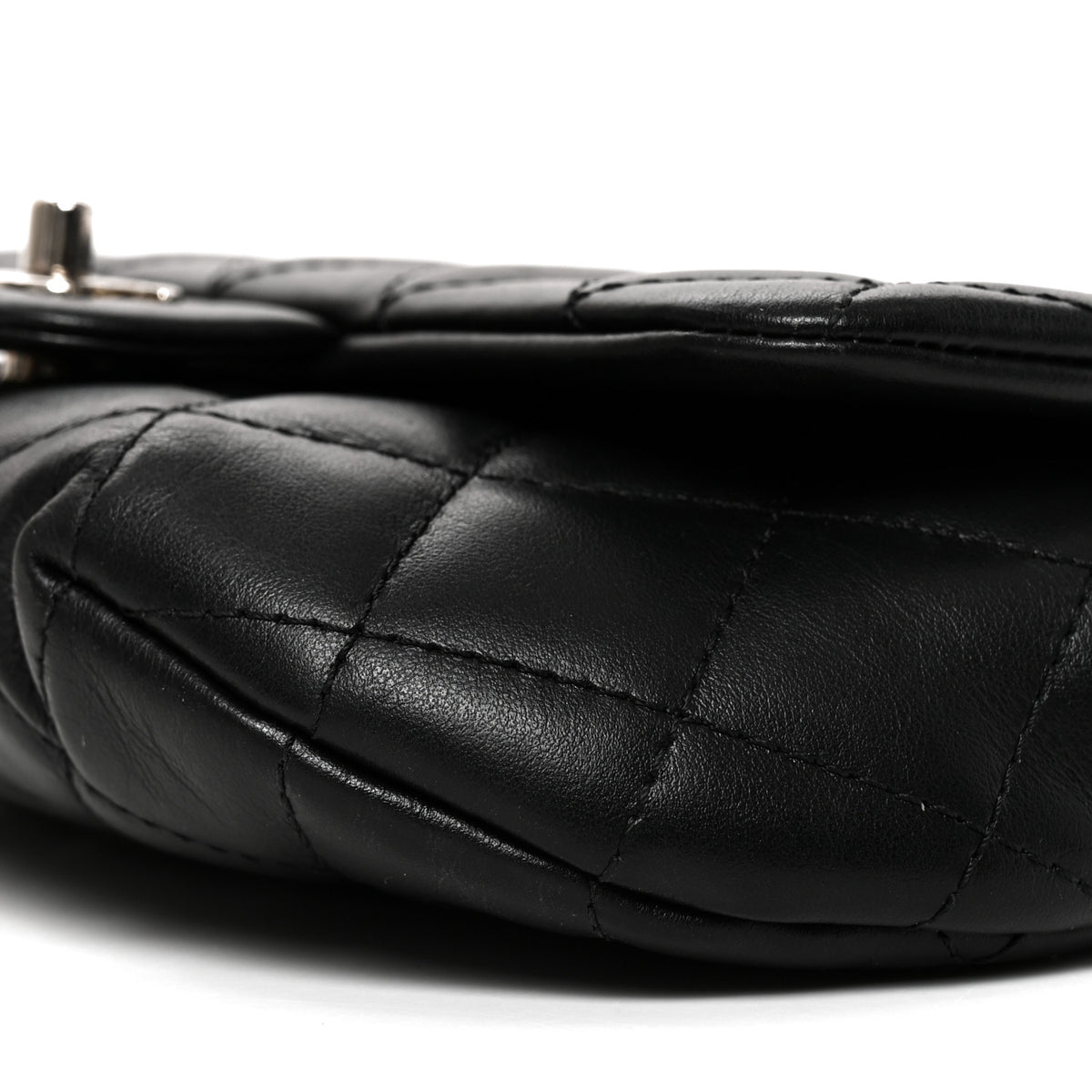 Chanel Calfskin Quilted CC Uniform Flap Belt Bag Black 9 of 9