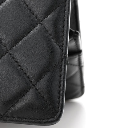 Chanel Lambskin Quilted Trendy CC Wallet On Chain WOC Black 12 of 14