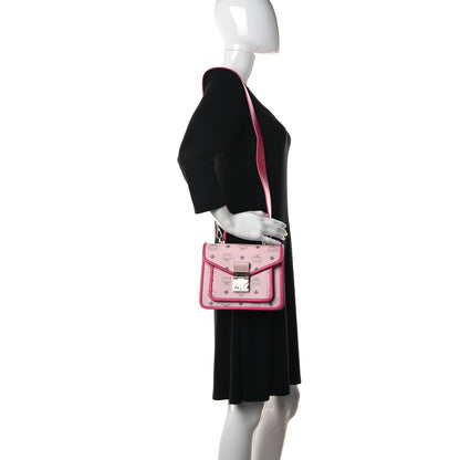 MCM Visetos Small Patricia Satchel Pink 2 of 9