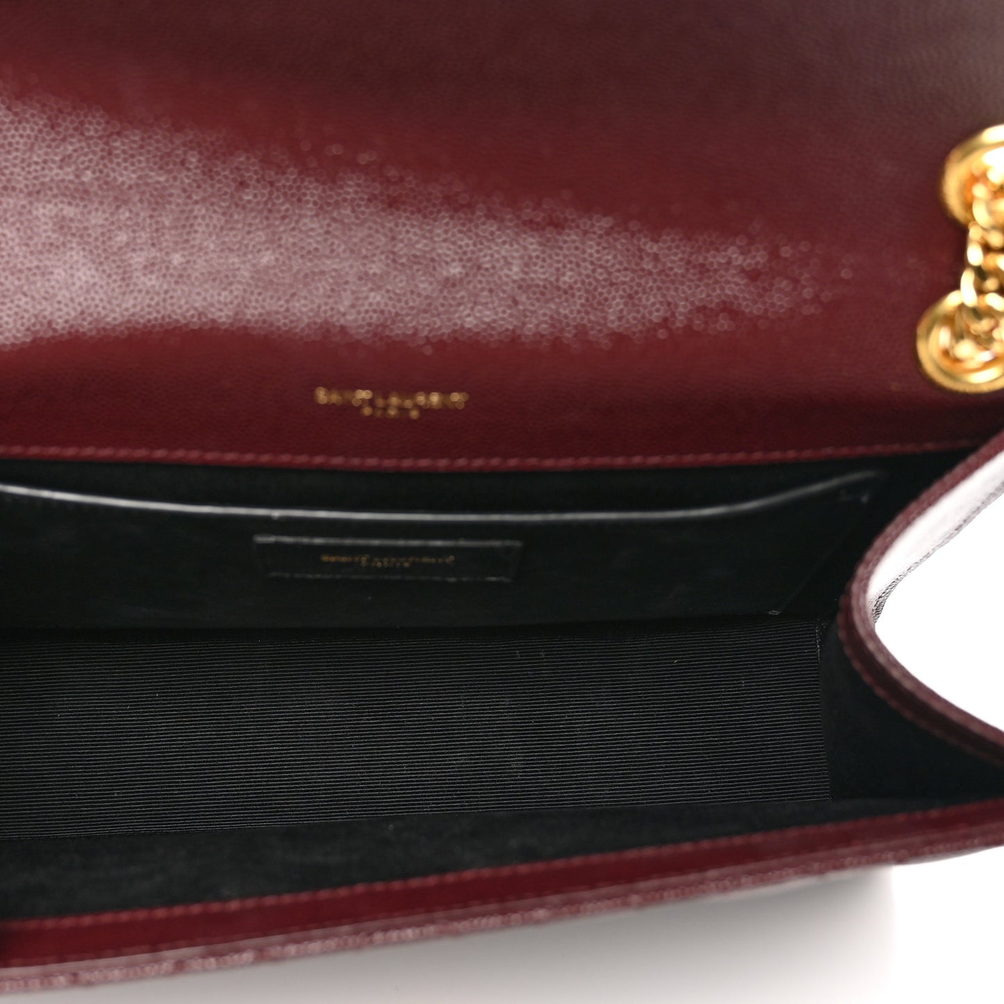 Grain De Poudre Textured Mixed Matelasse Medium Triquilt Monogram Satchel Rouge Legion