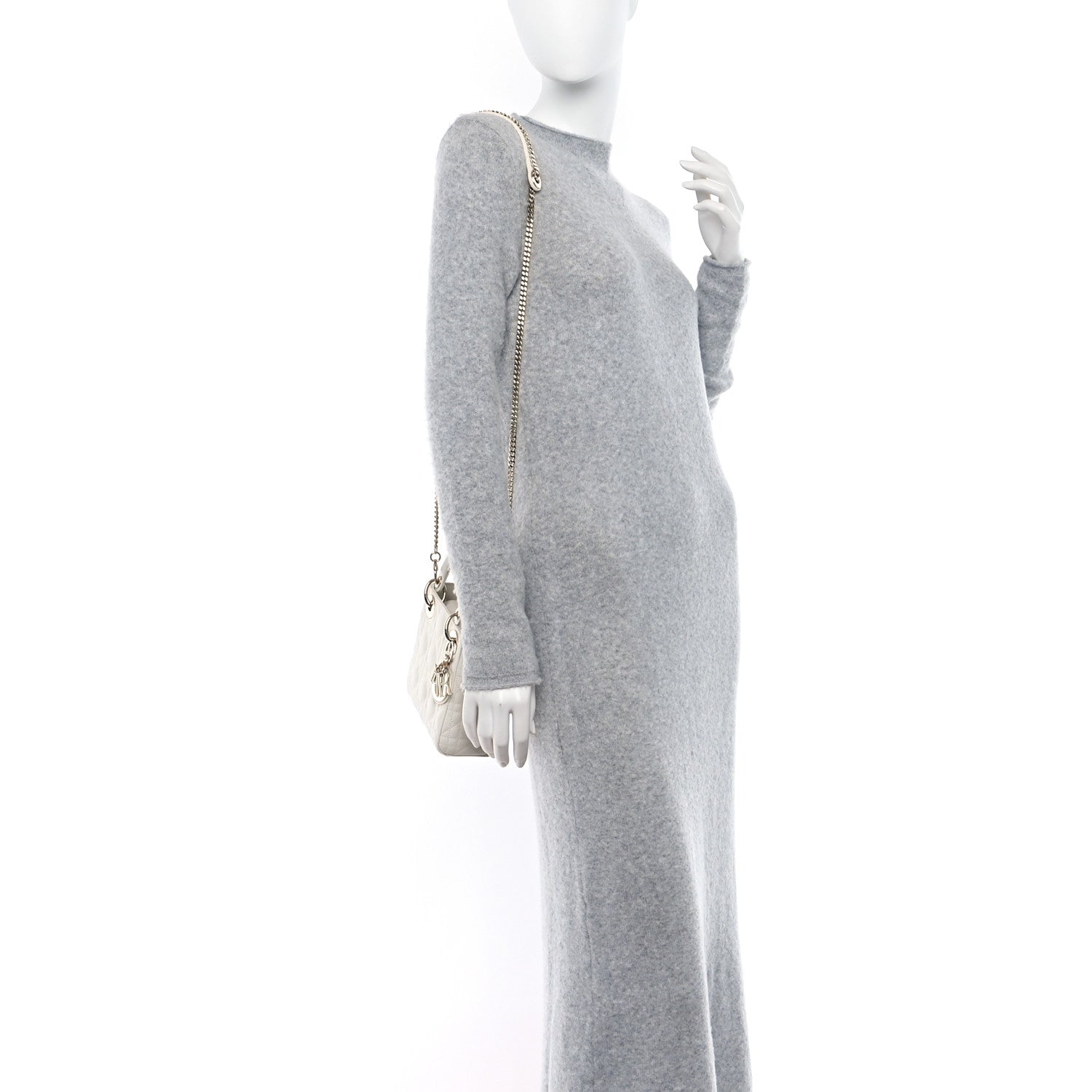Christian Dior Lambskin Cannage Mini Lady Dior White 2 of 11