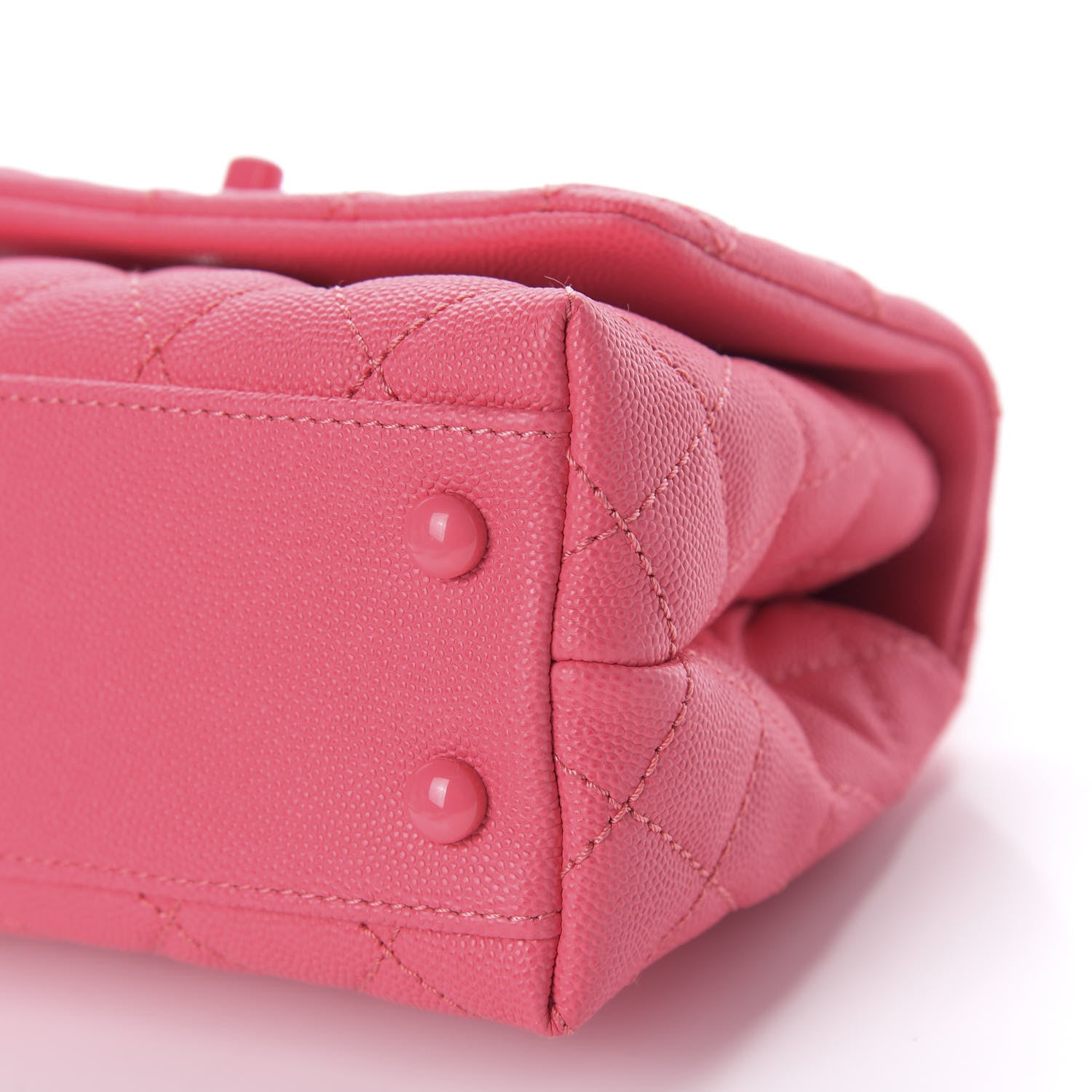 Chanel Caviar Quilted Incognito Extra Mini Coco Handle Flap Pink 8 of 12